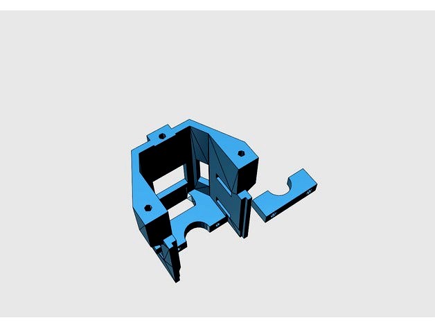 Monoprice Mini Delta E3D V6 Clone Mount by PlankownerDDG67