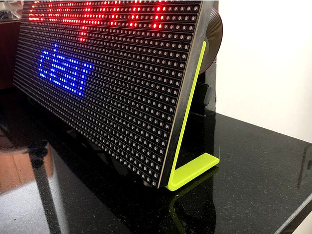 LED Matrix Stand and Raspberry Pi Mount by dave312