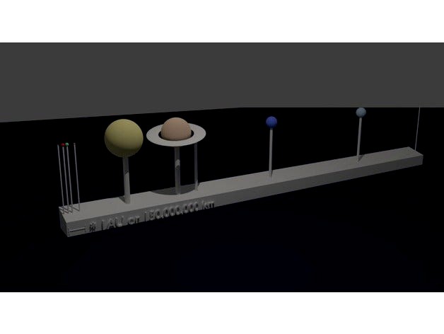 Accurate and Proportional Solar System (APSS) by Quinventor