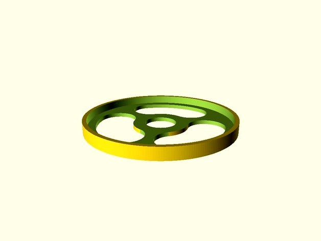 45 RPM adapter OpenSCAD by broodrooster