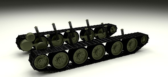 T-34 Tank Tracks and Suspension