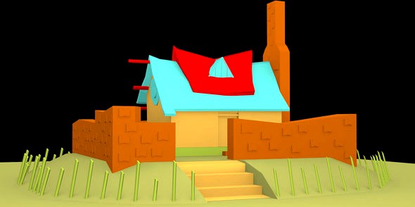 Low Poly House Model