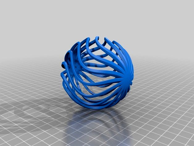 Spherical Wave Ornament by httpkoopa
