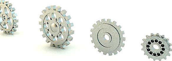 4 Different Gears Models