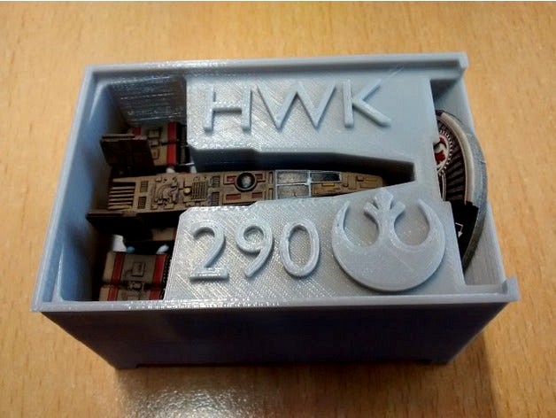HWK-290 Holder (X-Wing Miniatures) for Stanley organizer by 3D_Pressure