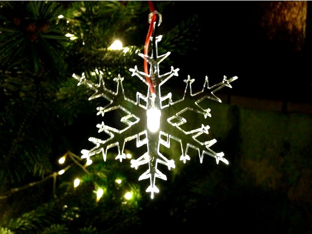led-lit snowflake by stellarinnovation