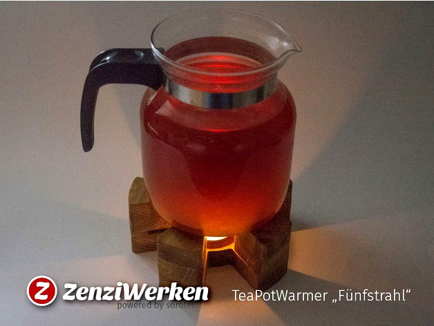TeaPotWarmer "Fünfstrahl" cnc by ZenziWerken