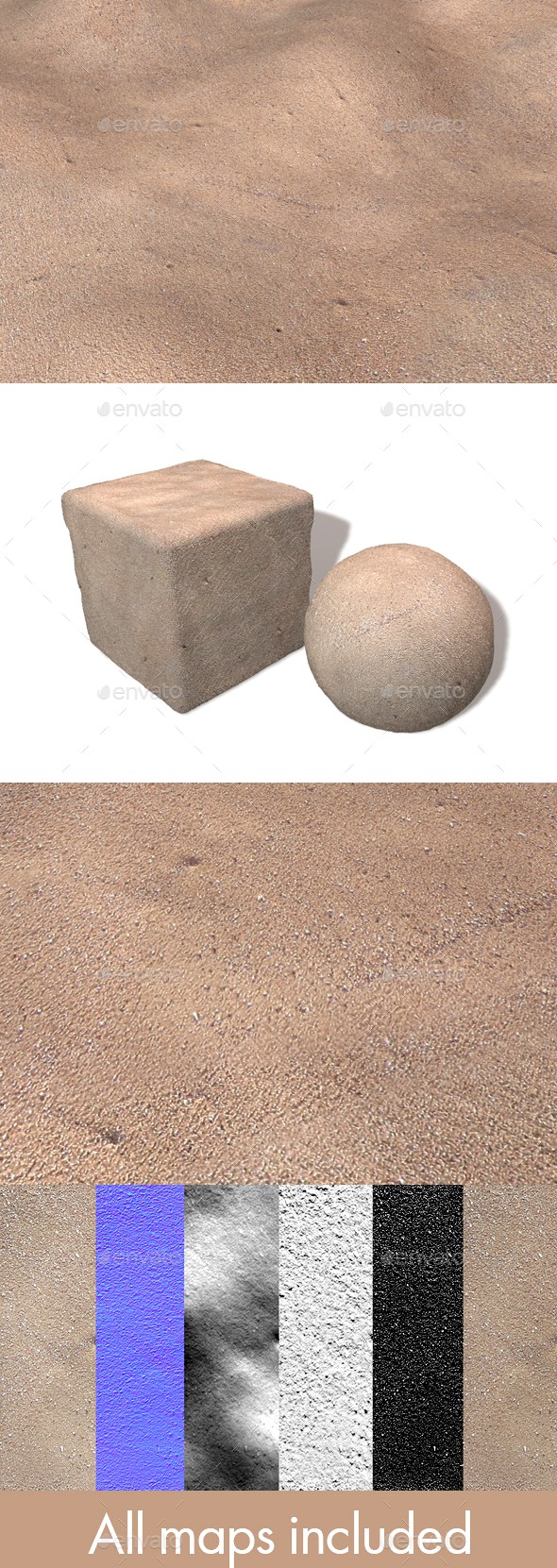 Flat Sand Seamless Texture
