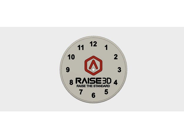 RAISE3D CLOCK by kenkay