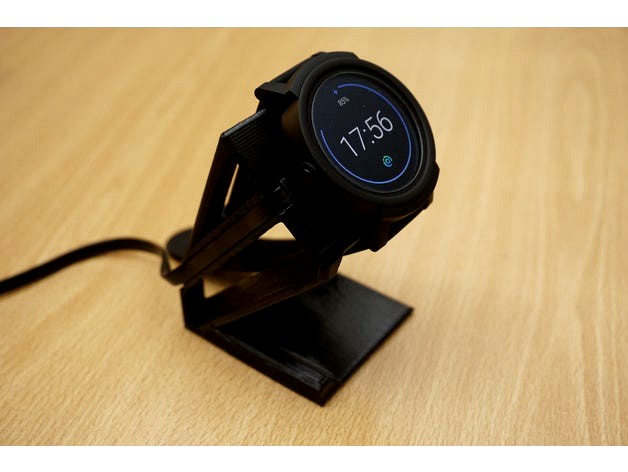 Ticwatch E charge stand by Bloodhoundje
