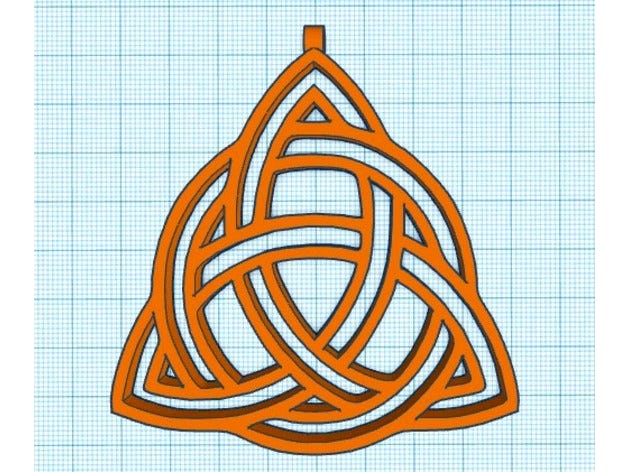 Triquetra Celtic Knot Pendant by retroviral