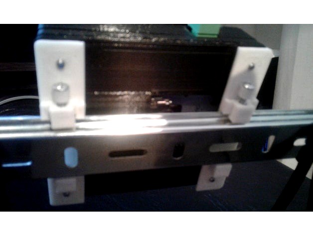 Din Rail screw adjustable Clip by MicroBitz