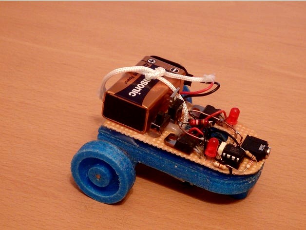Minirobot seguidor de linea / Educational robot by candidogarcia