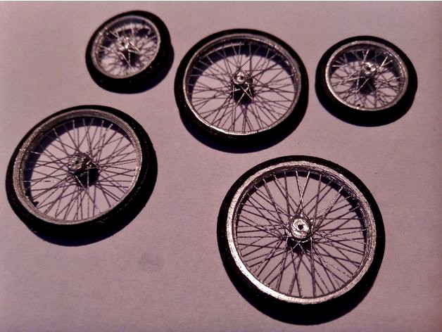 Spoked wheel construction kit (25 & 35 mm)  by concifederico
