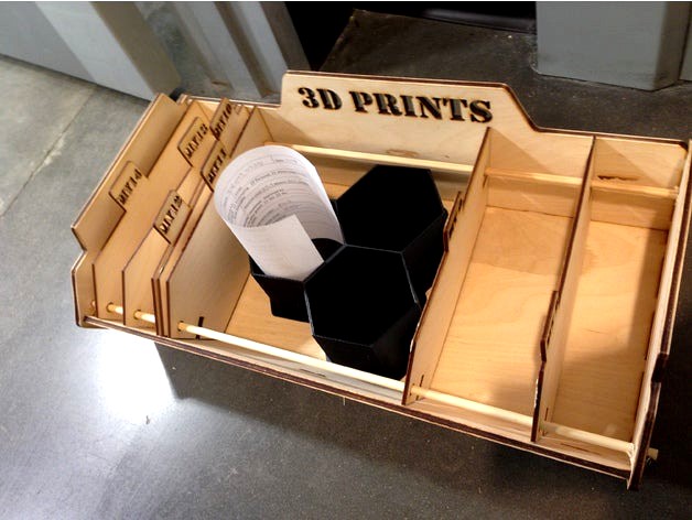 3D Print Box w/ sliding Dividers by West3DP