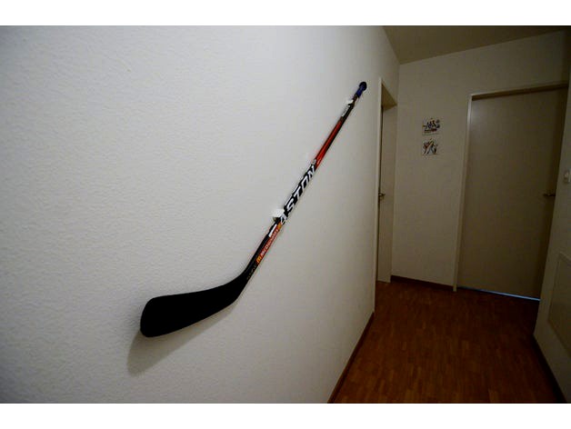 Hockey Stick Wall Mount by de_baseggio