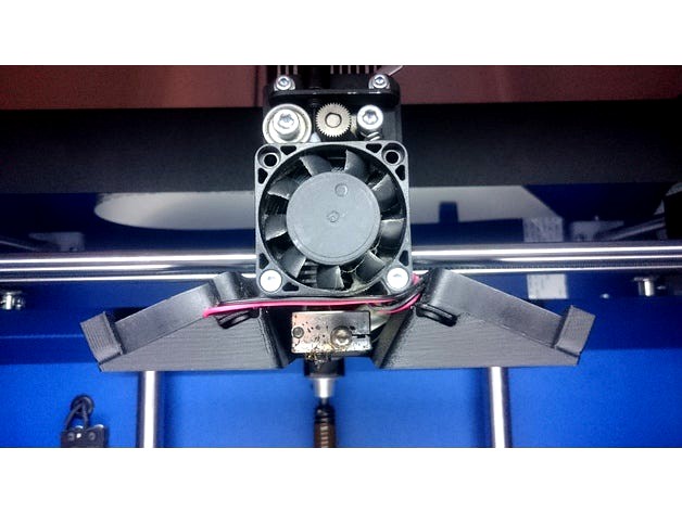 Craftbot Fan adapter for Barts hotend upgrade by Streetfire_Industries