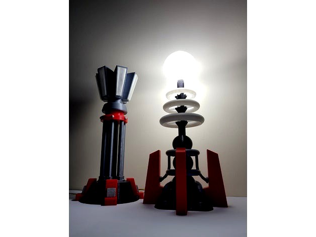 Red Alert Tesla Coil Lamp by chrisn889