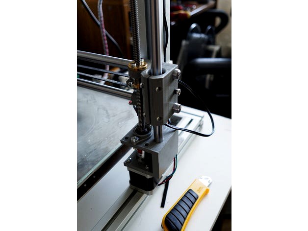 3D printer x-axis and z-axis for 12 mm linear shaft by tomil1