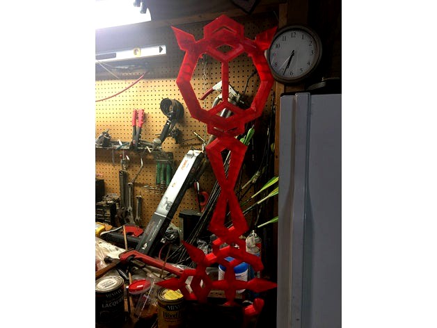 Bond Of Flame Keyblade Fully scaled by GarrettsArtsNWhatNots