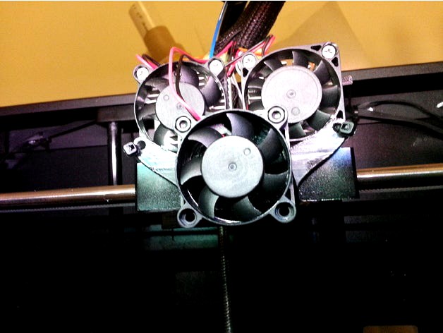 Replicator 2x filament cooling fan by somewebguy