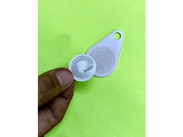 laser cutting RFID keychain  by xalkinda