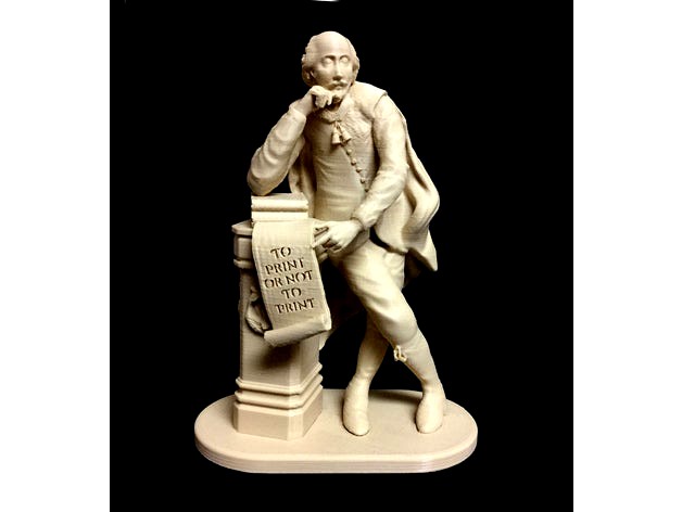 To Print Or Not To Print - Shakespeare at Leicester Square in London by 3Dlirious