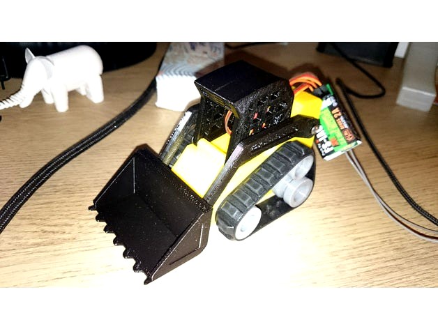 Mini Track Loader RC Micro Servo SG90 HXT900 by raab6