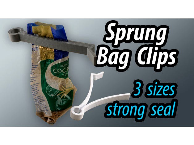 Sprung Bag Clips - 3 sizes by ScottyMakesStuff