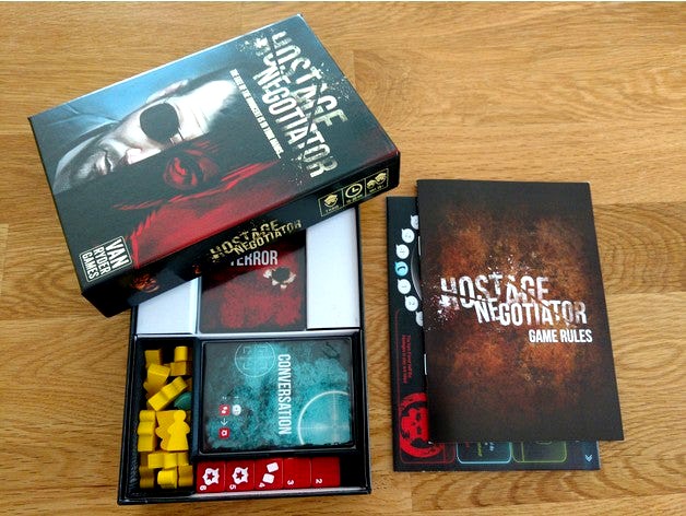 Hostage Negotiator Boardgame Box Insert (Van Ryder Games) by Pu1p