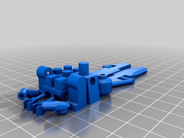 Lego Compatible Minifigure w/2 Halo Assault Rifle by 3agle427