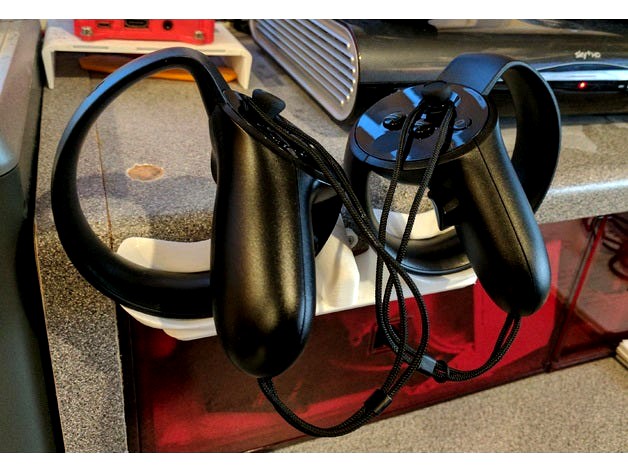 Oculus Rift Touch controller holder by stephenmhall
