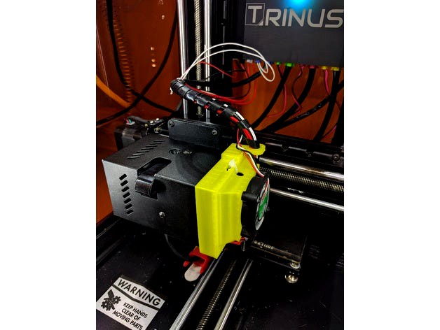 Trinus Extruder Cooling Fan Shroud Version 2 by Rethys