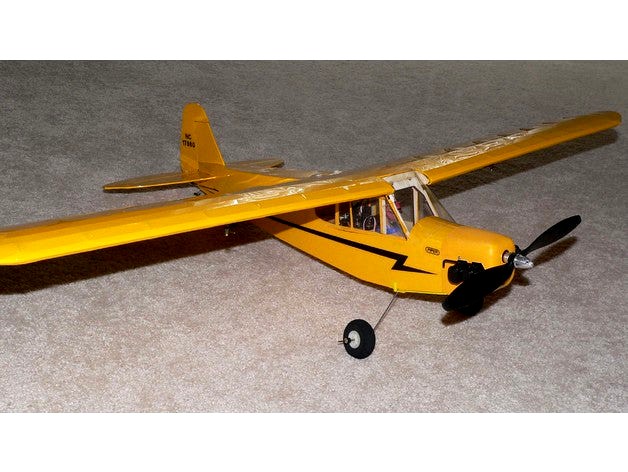 Piper J-3 Cub Balsa Kit Parts by Martinrome