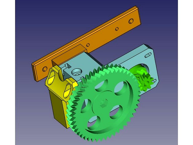 Geared Bowden Extruder for MK7 - V2 by Mamath