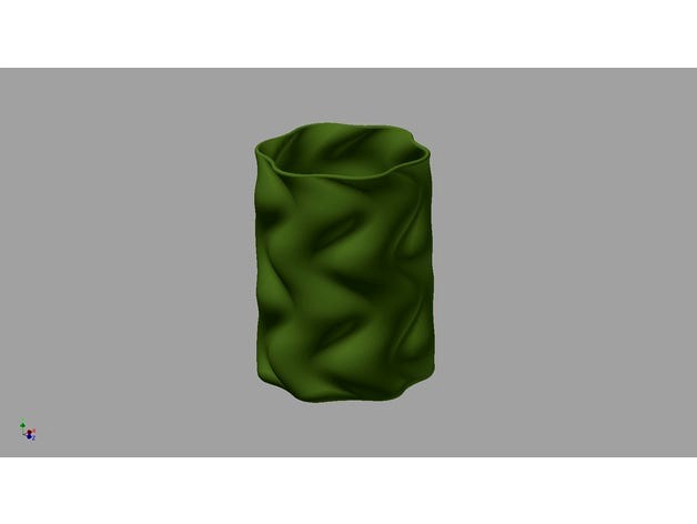 Vase smooth rounded twisted by Topdog