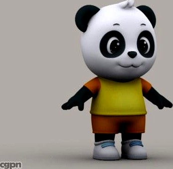 Cartoon Panda3d model