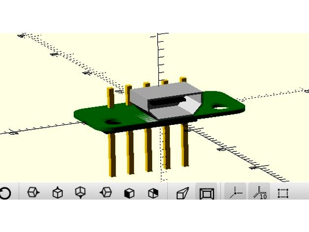 Model of micro-B USB receptacle by kdtop3