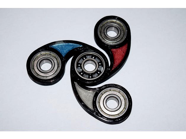 Vortex 2 Color Fidget Spinner by Nowhereman4