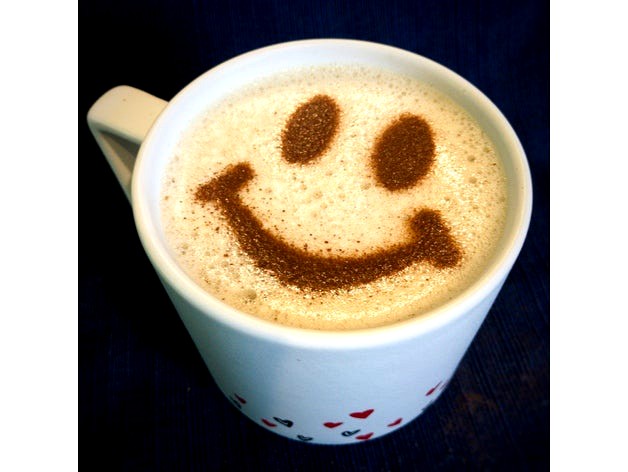 Coffee Stencil - Smiley Face by amarand
