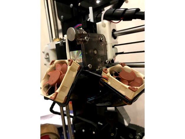E3D V6 Titan direct drive mount for Anet A8 by BastR