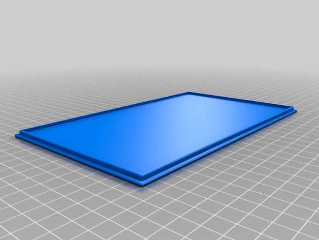Box or table tray with lip and cover (Customizable/parametric with OpenSCAD) by dupsh