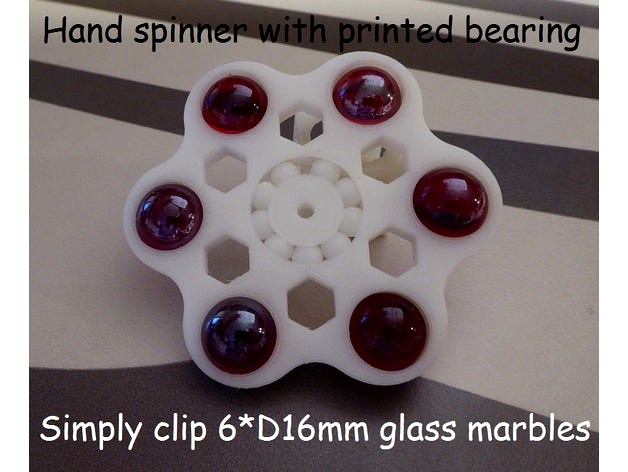 Hand Spinner with printed Bearing V2 by brunoschaefer41