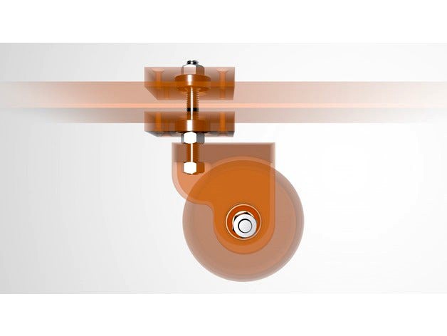 Swivel castor wheels with 608 (skateboard) bearings by AS_Motion_Lab