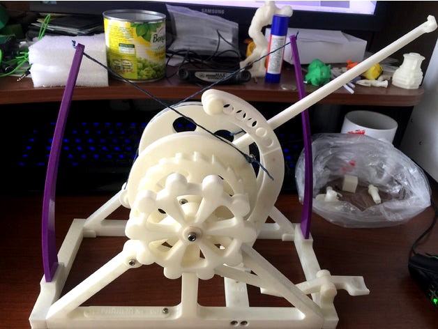 Catapult Leonardo da Vinci by JennyPrinter