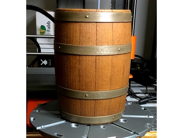 Wooden Barrel Model Kit by PapaGolfDesigns