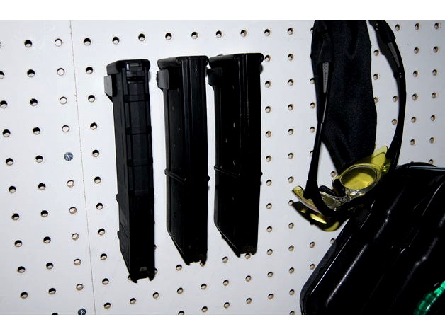 1/4" Pegboard Mounting System w/ AR-15 Magazine part. by sifugreg