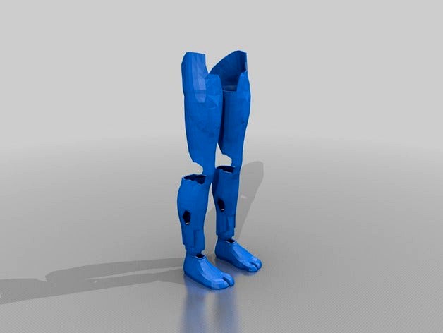 Inmoov Standing Legs version 1 by Qeebo