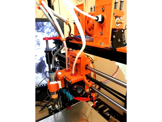 Hictop i3 Z Axis adjustable tool offset mount - Dual E3D - Precision by Blade893_uk