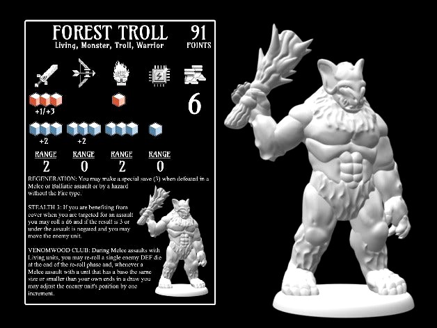 Forest Troll (18mm scale) by dutchmogul